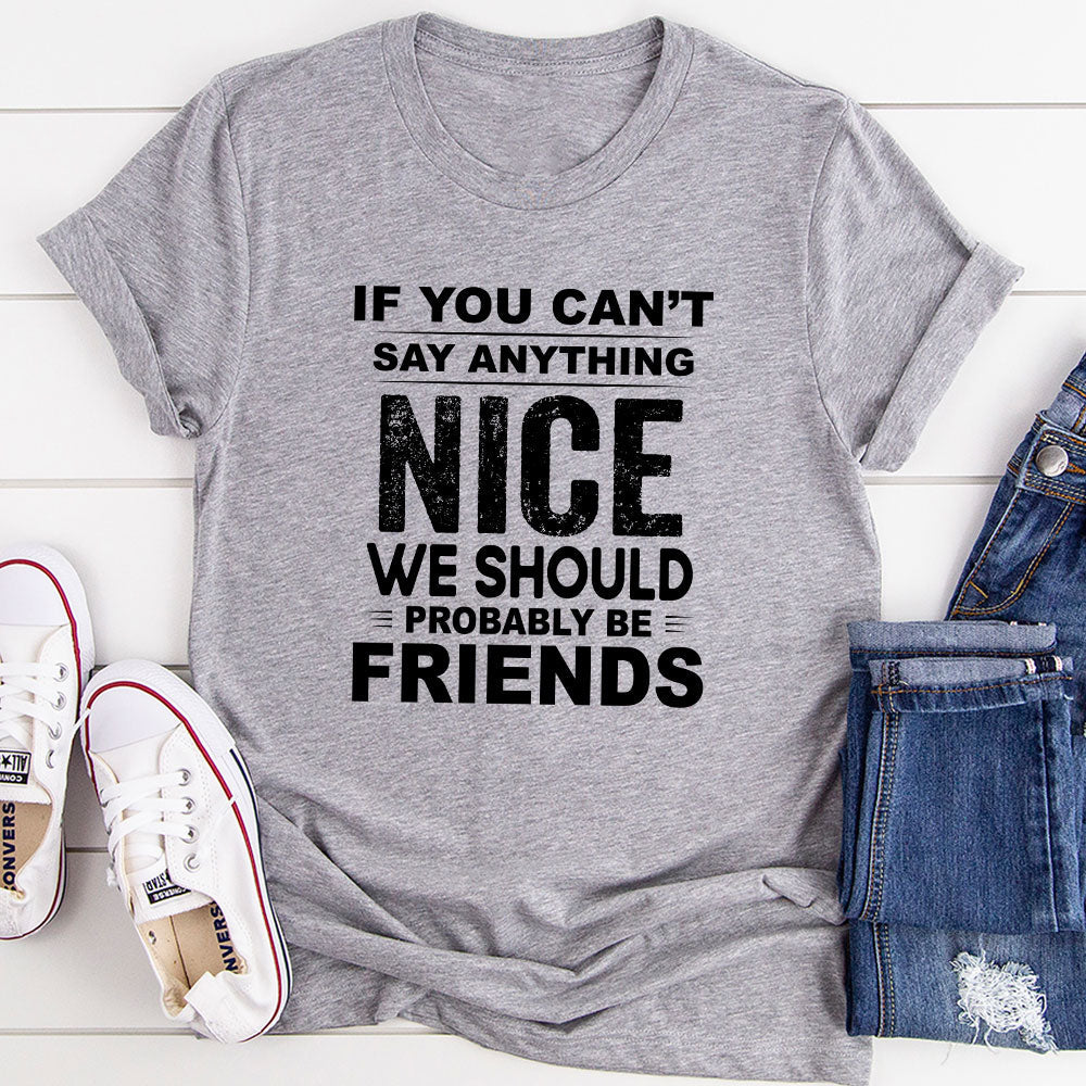 If You Can't Say Anything Nice T-Shirt